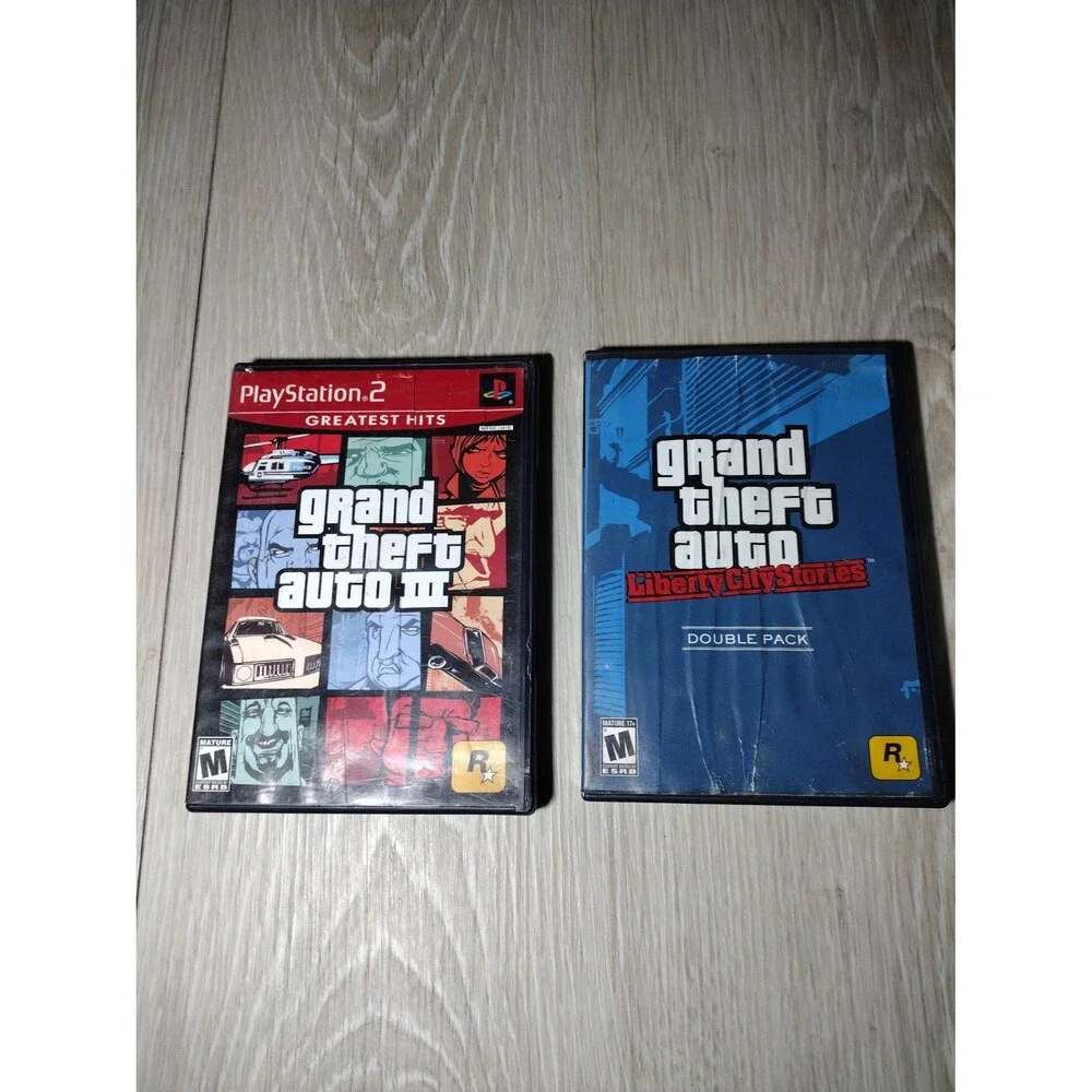 Grand Theft Auto - 3 Game Bundle - PS2